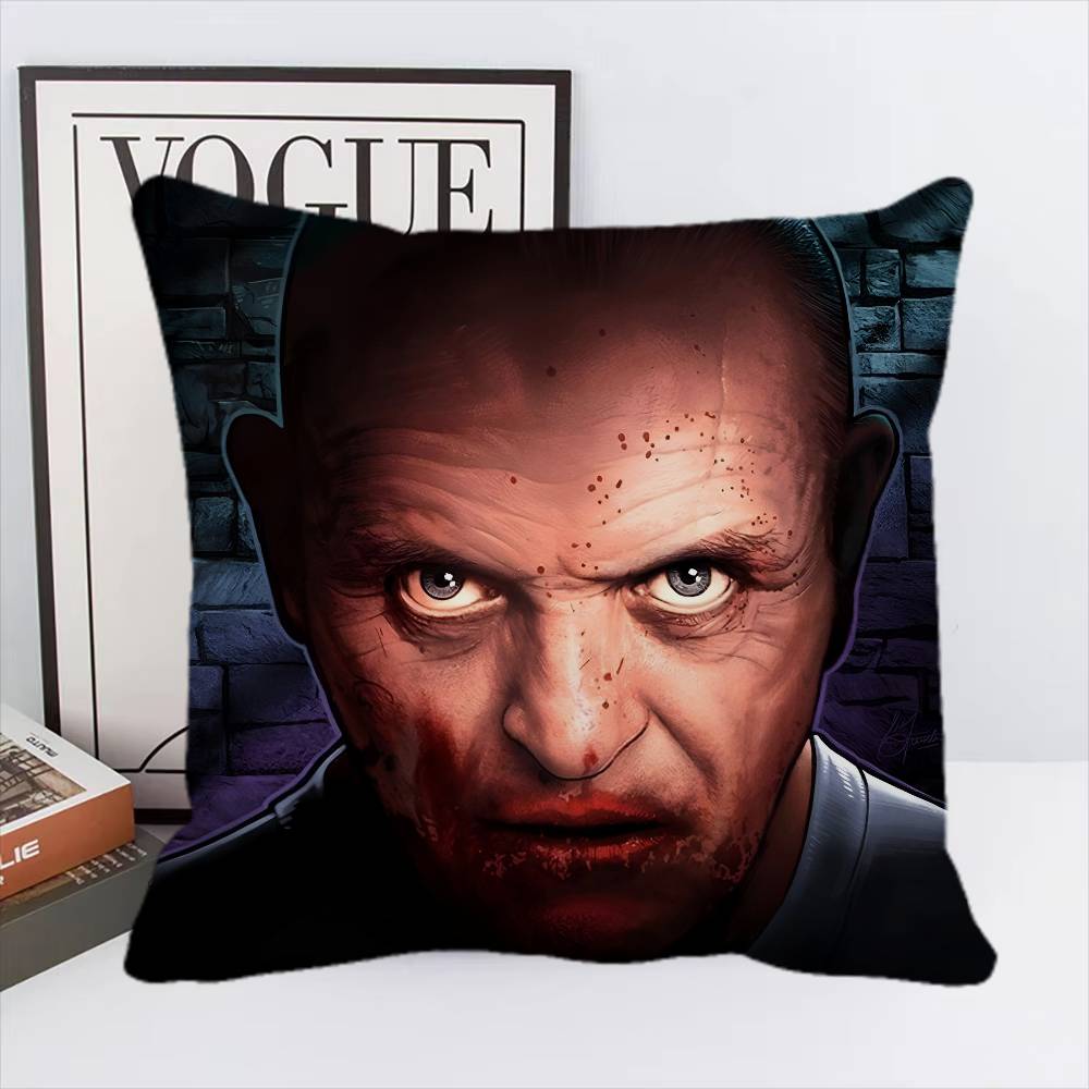 Horror TV Series Hannibal Pillow Case Square Pillow Bedroom Sofa Leisure Comfort Cushion Home Decoration
