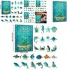 Marine Life Advent Calendar With Animal Acrylic Hanging Ornaments For Christmas Gift Exchange