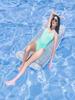 1Pcs Inflatable Swimming Pool Hanging Net Inflatable Float Foldableable Backrest Transparent Sequin Inflatable Float