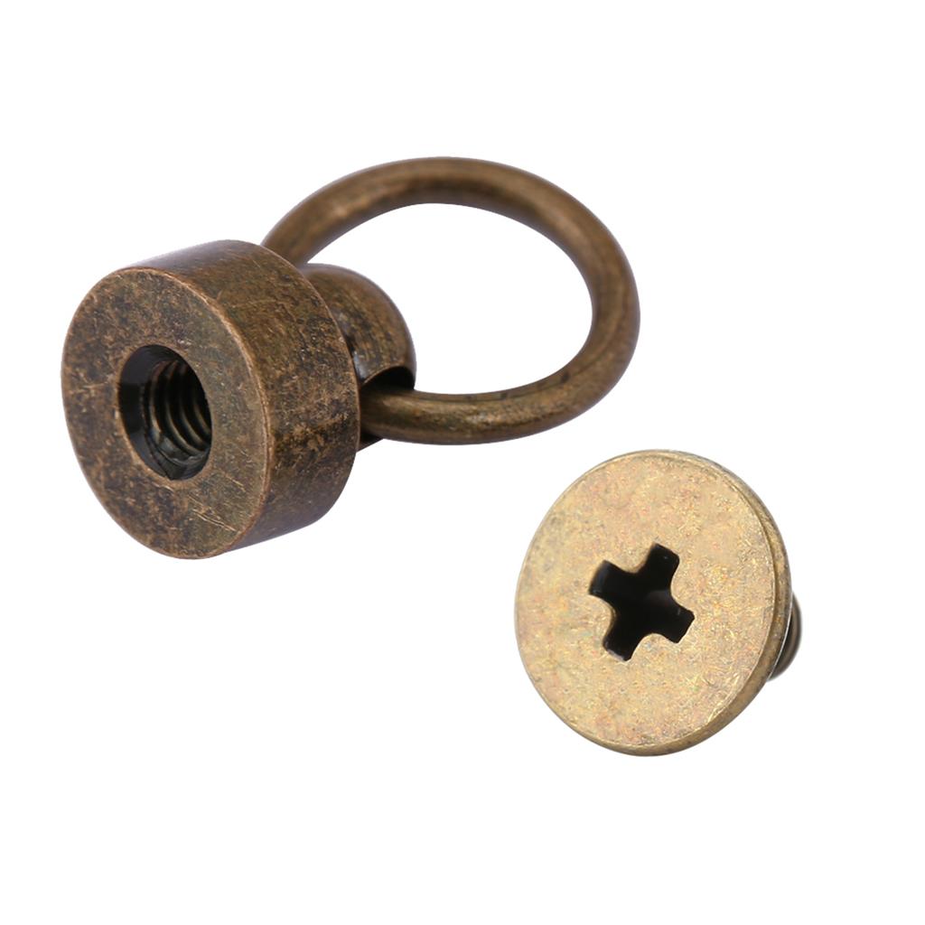 20pcs Rivets Fasteners DIY Leather Craft Purse Phone Case Chain Bag   Screws 8mm Four Colors
