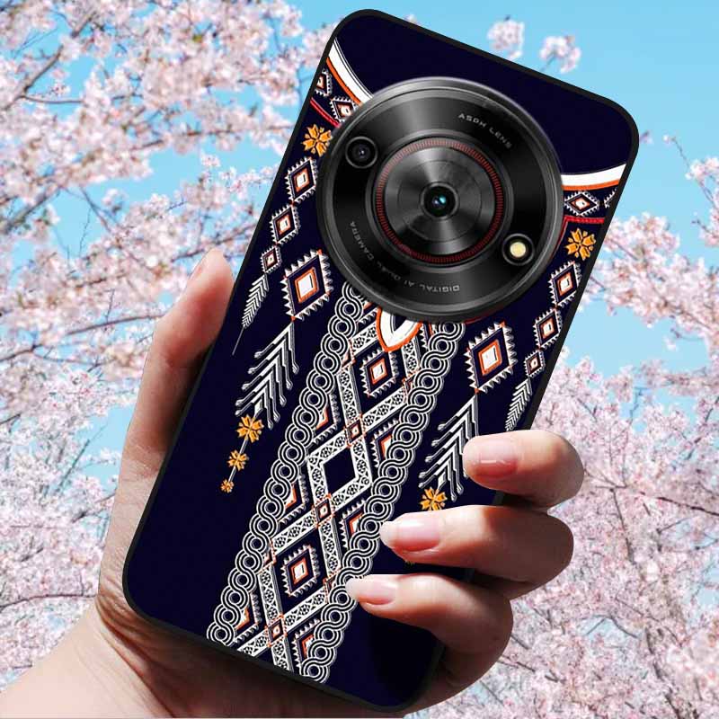 For ZTE Blade A75 5G 6.6" Cases 3D Relief Flower Soft Silicone Luxury Cover for ZTE Blade A75 5G 3D Phone Cases ZTE Blade Z2357N