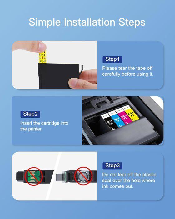 604XL Cartouche d'encre Compatibles pour Epson 604 XL 604XL pour Expression Home XP-2200 XP-2205 XP-3200 XP-3205 XP-4200 XP-4205