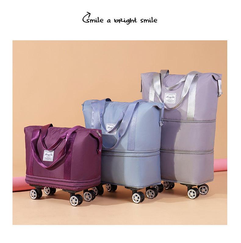 Expandable Wheeled Travel Bag for Business Trips and Short Commutes