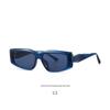 Unisex Trendy Runway Street Style Sunglasses - Small Metal Frame