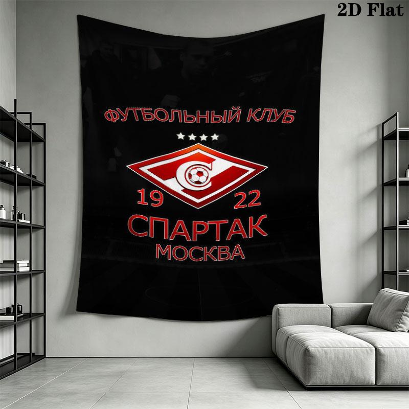Spartak Moscow Glory Wall Hanging Printed Fabric Blanket Decorative Tapestries for Bedroom Living Room Home Decor
