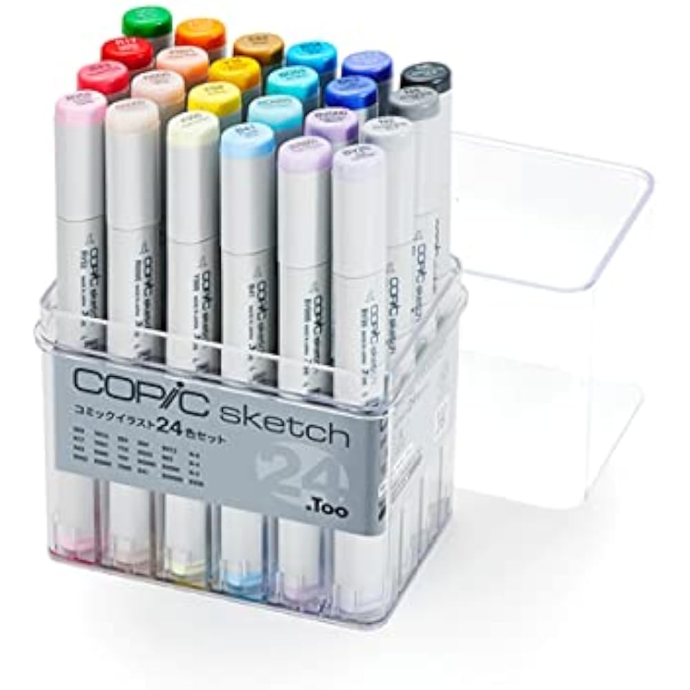 Too Copic Sketch Comic Illustration 24 Color Set Illustration Marker Marker Marker Pen
