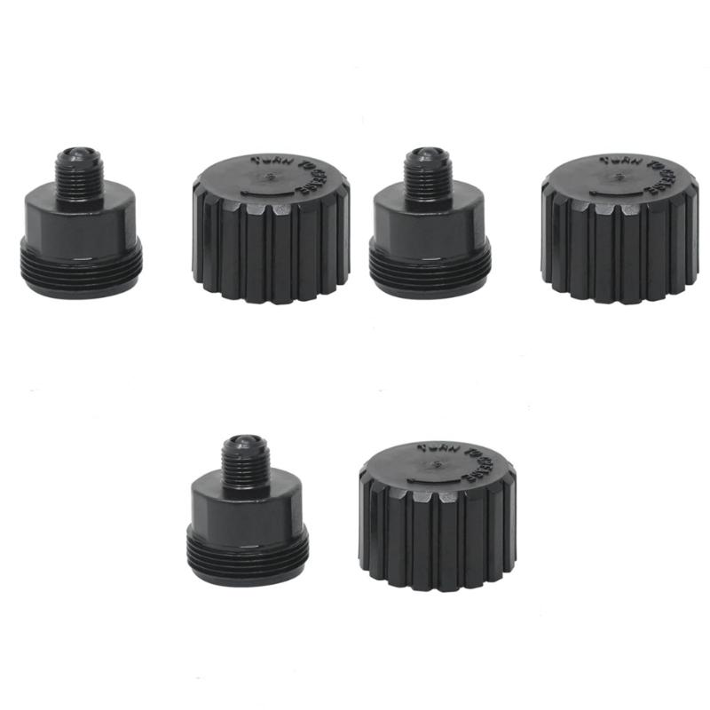 3Pieces Practical Lubrication Cup Replacement Set Grease Cup PVC Texture Suitable for Pool Spa Valves PVC Construction