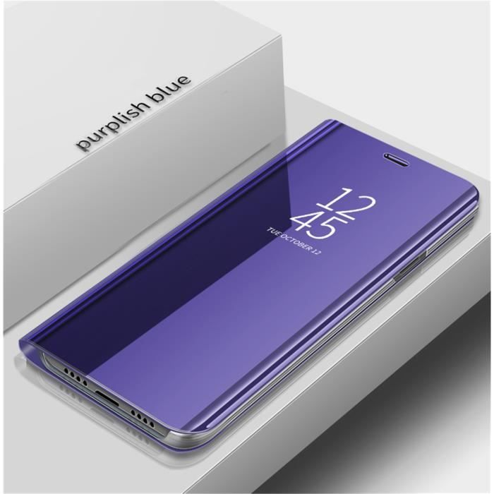 Coque Huawei P30 Lite - Aclay - Flip Clear View - Verre Trempé - Antichoc - 360°