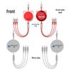 Juran Retractable Multi-Head Fast Charging Cable - 3-in-1 Function