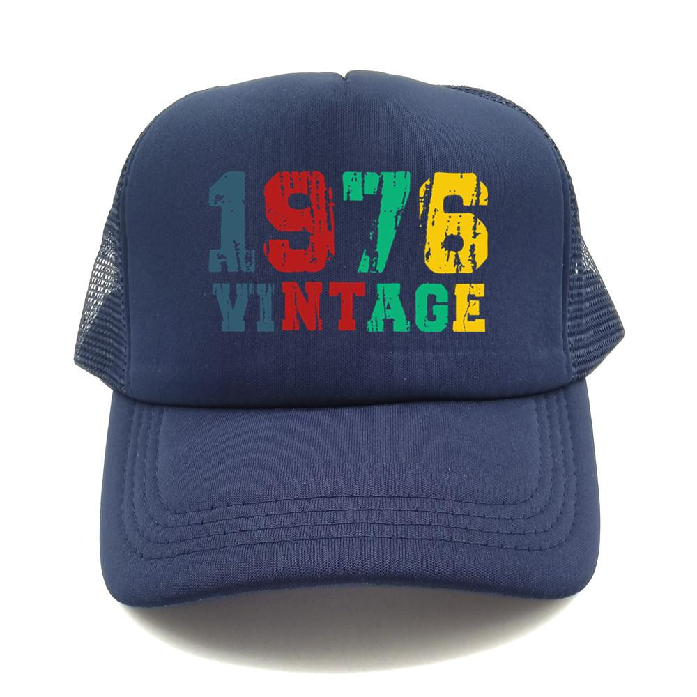 Made In 1976 Trucker Cap Unisex Birthday Gift Dad Hat Baseball Cap Unisex Outdoor Mesh Net Caps