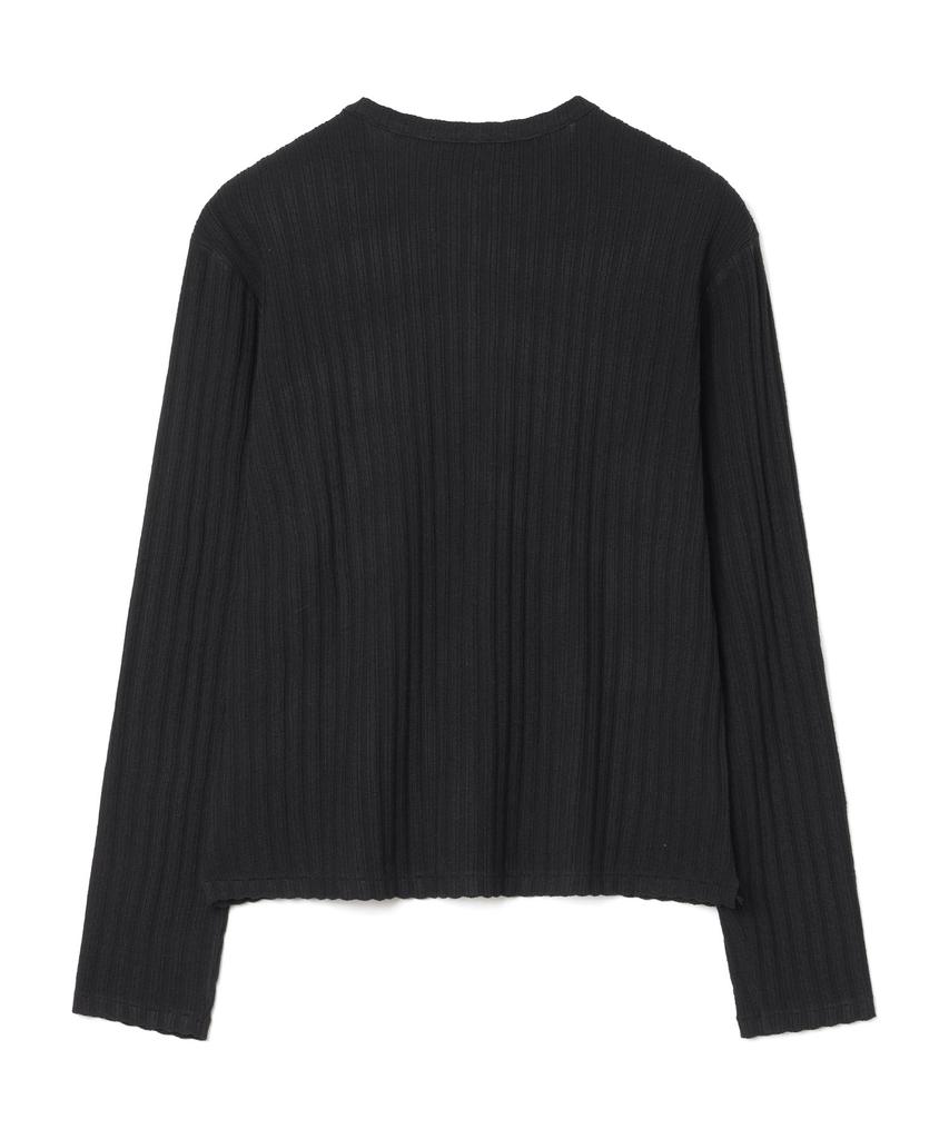 MILLO ARCHIVE Draft Henley Neck Knit [Black]