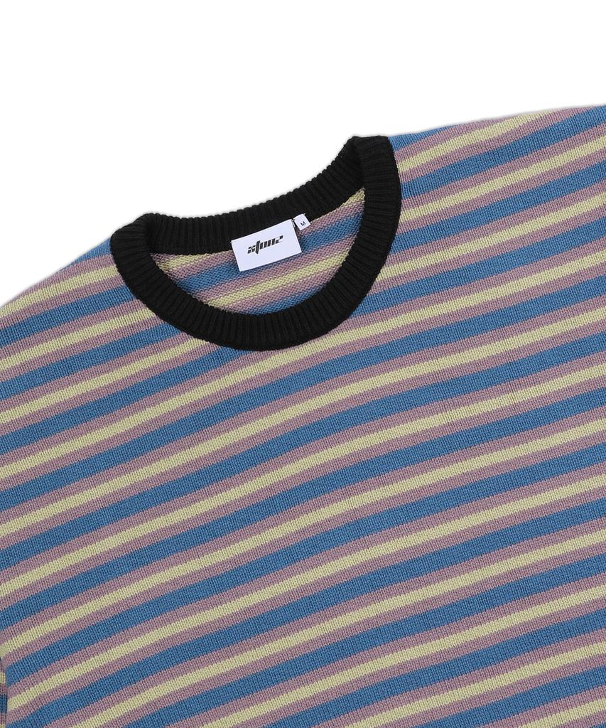 XTONZ Xtk162 Sunset Stripe Pullover Knit (Blue)