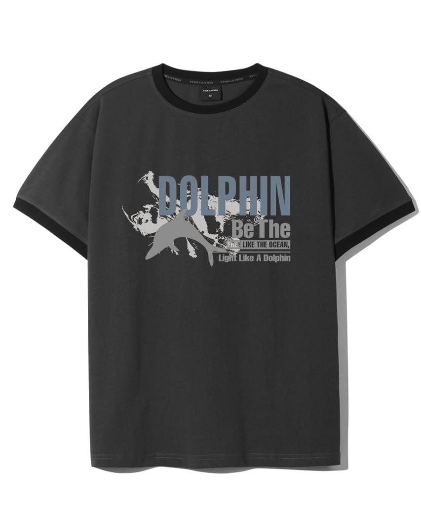 Bibalabida Dolphin Ringer Short Sleeve T-Shirt