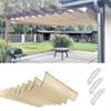 Waterproof Wave Retractable Sun Shade Canopy UV Protection Telescopic Garden Sunshade Net Rainproof Heavy Duty Sun Shade Sail