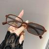 Light Sensitive Color Changing Myopia Glasses High-definition Small Frame Printed Glasses Anti Blue Light Glasses with Legs