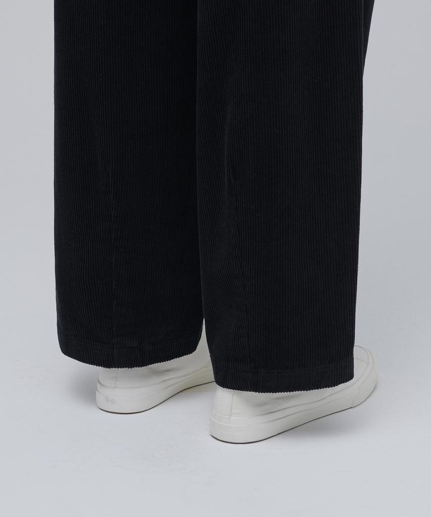 Musinsa Standard Corduroy Wide Balloon Pants [Black]
