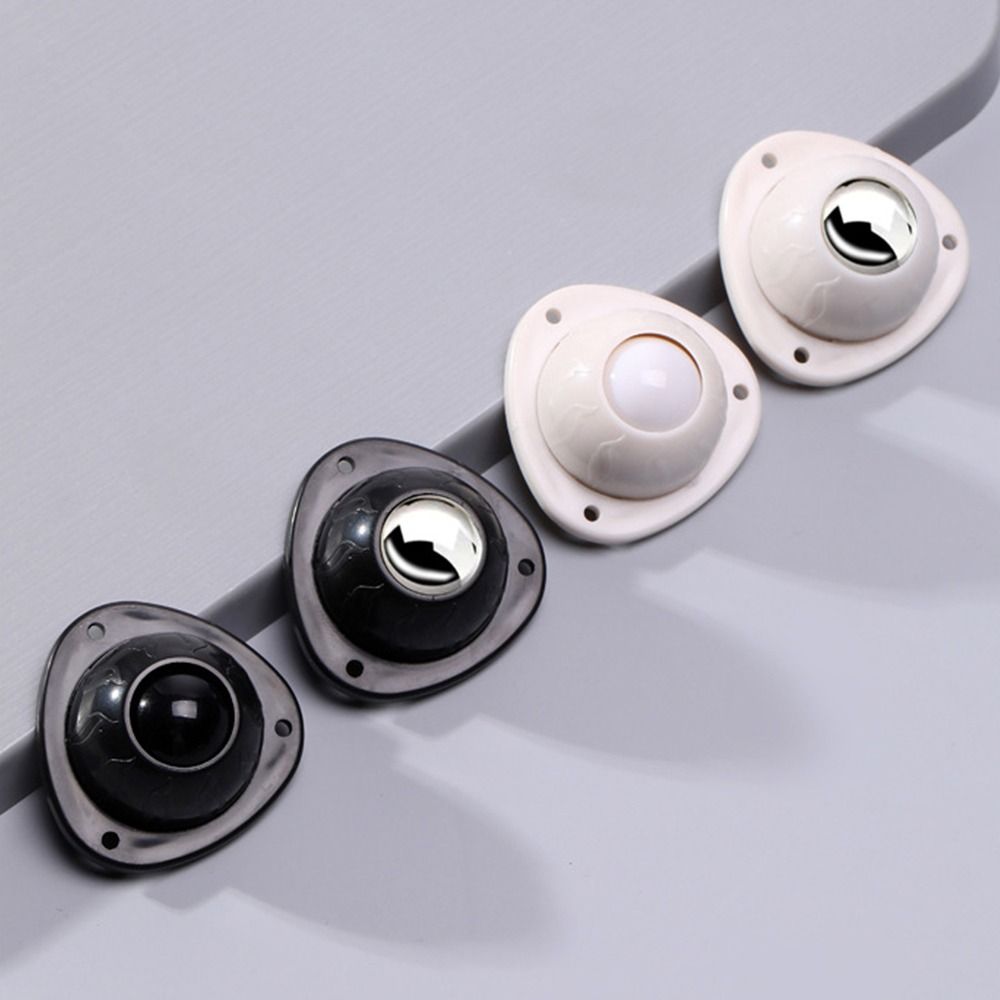 4Pcs/set Self Adhesive Caster Wheel Mini Mute Heavy Duty Moving Furniture Casters 360 Swivel Plastic Rolling Pulley