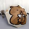 1pc Cute Capybara Illustration Automatic Open/Close Umbrella - Portable Collapsible Umbrella with 8-Rib Stability, Fashion Lovers Yy251017151