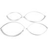 Stainless Steel Fishing Folding Net Brail Head Round Dipnet Tackle Accessory