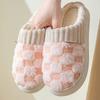 High-quality autumn and winter cotton slippers women's indoor home non-slip thick bottom couple bedroom wear plush cotton drag men