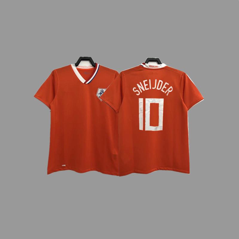 Retro jersey, football jersey, classic nostalgic replica Thai jersey, game training jersey, short-sleeved sportswear.