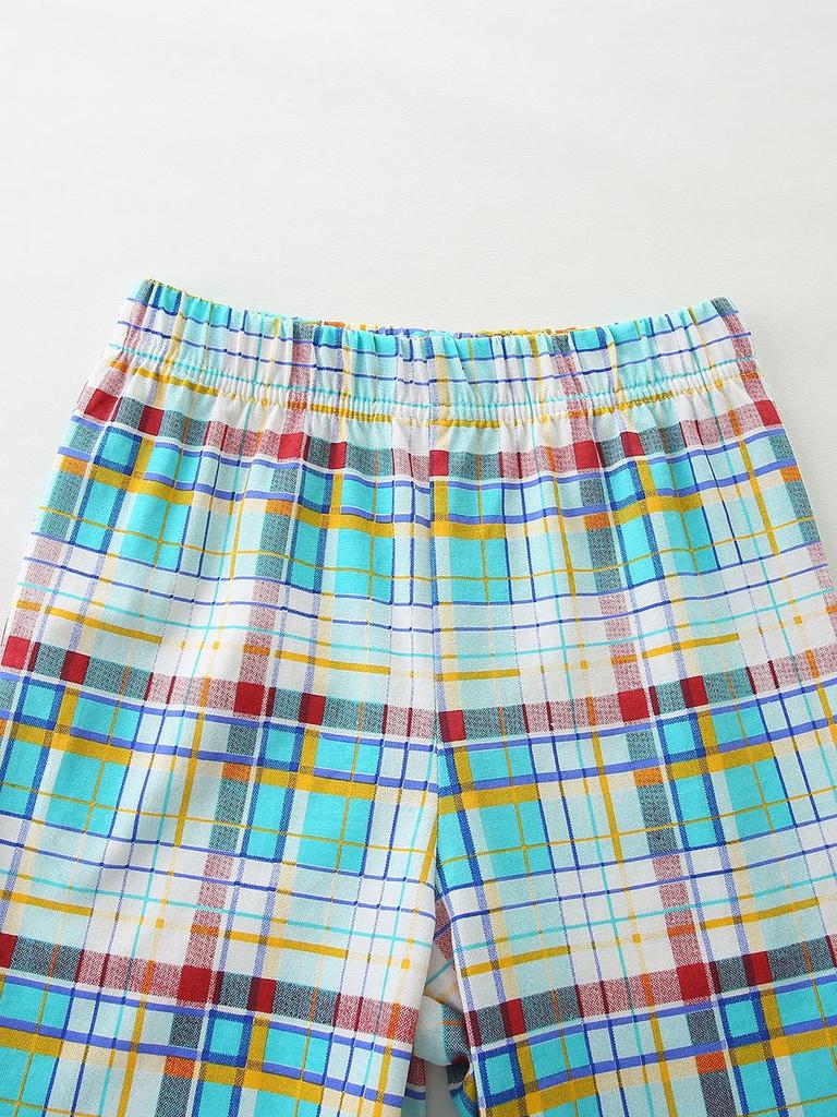 Summer Boys' Short-Sleeve T-shirt & Shorts - European American Style with Car Cartoon Print.