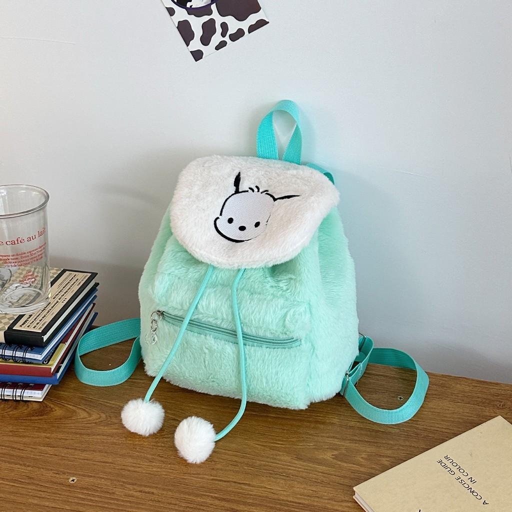 My Melody Kuromi Cartoon Double Backpack With Drawstring Closure For Girls And Teens
