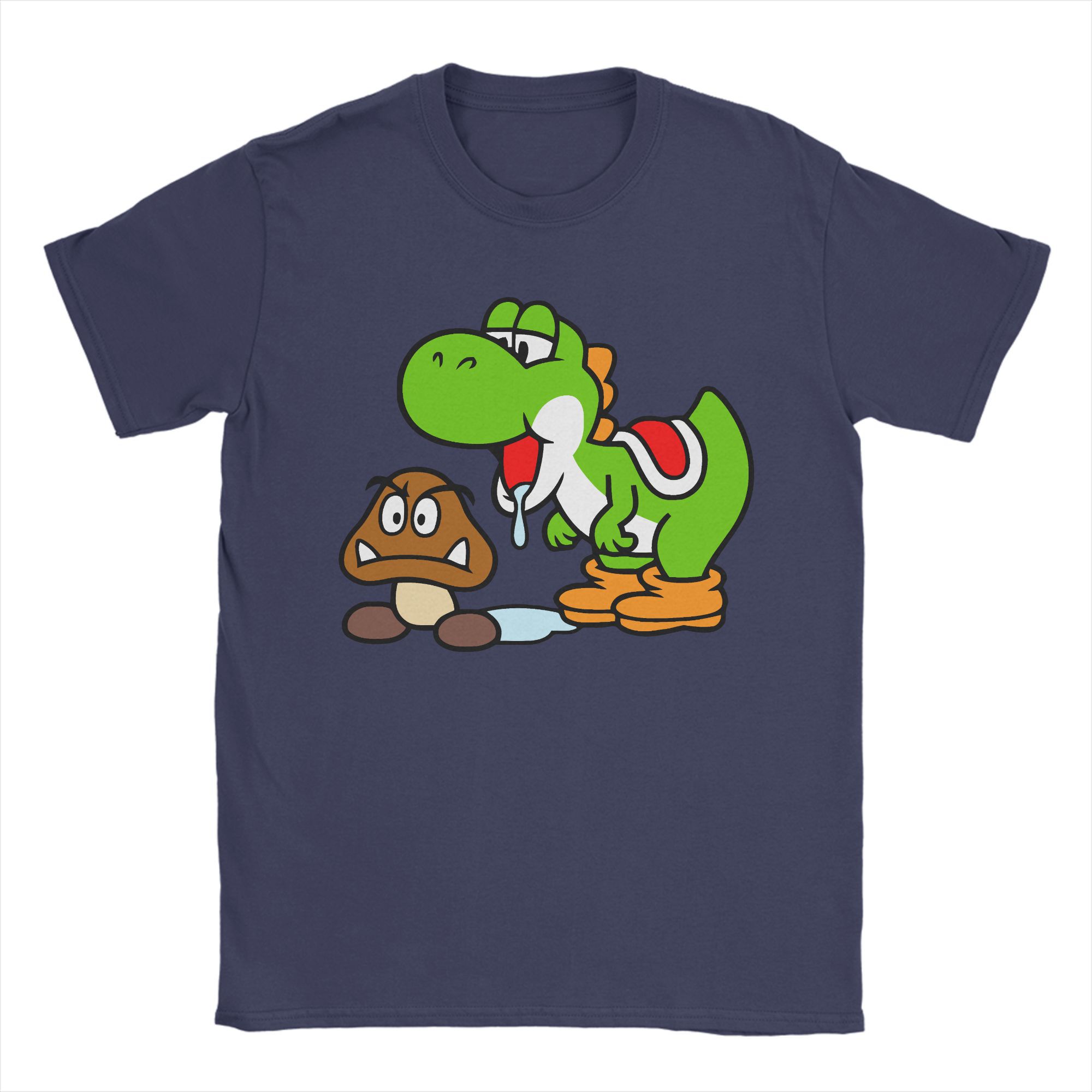 

Miniso Super Marios Йоші та Гумба Чоловічі жіночі футболки Повсякденна футболка З коротким рукавом З круглим вирізом 3XL