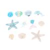 Blue Secret Starfish Shell Hole Shoe Buckle Accessories Decoration Removable Shoe Accessories For Girls Summer Shoes Diy Gift