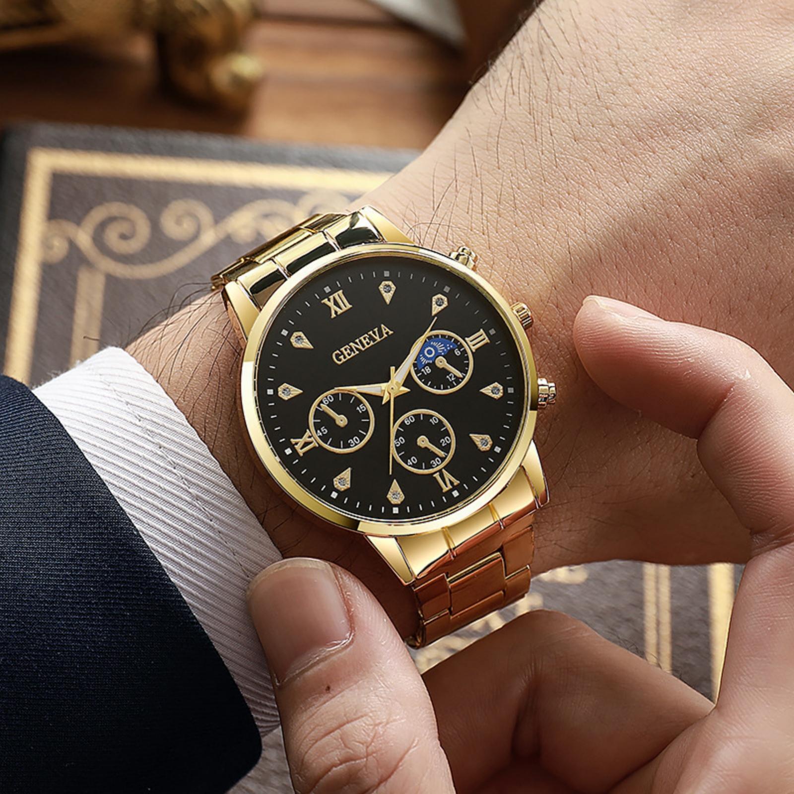 

Мужские водонепроницаемые светящиеся наручные часы-будильник для бега One Size