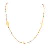 Sideway St. Collana con Croce di San Benedetto e Vergine Maria per Donna, Catena Satellite con Perline in Acciaio Inossidabile Smaltato, Gioiello Religioso