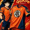 New Animation Specials Dragon Ball Wukong FC Shirt Men's Business Short-sleeved T-shirt Oversized Breathable Quick-drying Jersey
