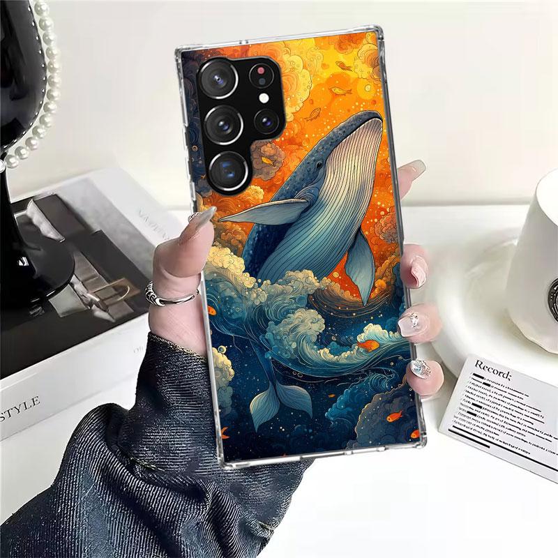 Humpback Whale Sea Giant For Samsung Galaxy Note 20 Ultra 9 8 10 Pro Phone Case S10E S10 Lite S9 Plus S8 + S7 Edge A6 A7 A8 J4 J