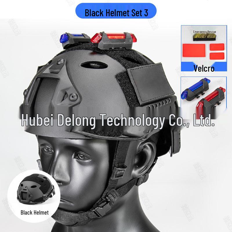 Set Casco di Salvataggio Nero e Rosso: Pronti per il Salvataggio da Terremoti e Acqua con Accessori Personalizzati