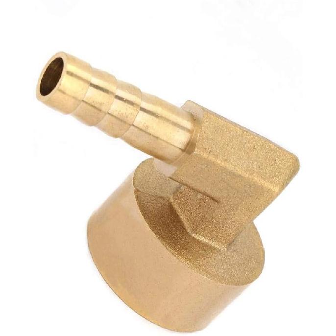 90 Degree Elbow Brass Barb Fitting Female Thread Brass Elbow Hose Barb Coupling Connector Joint Adapter Fitting G1/2 Air/Water/Fuel/Oil/Inert