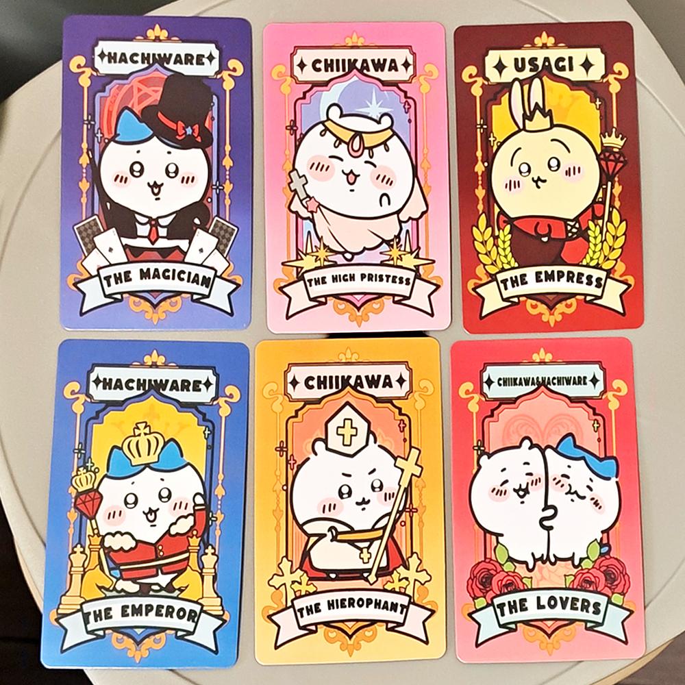 Chiikawa Tarot Deck 10.3*6cm 78 Cards Featuring The Beloved Characters of Chiikawa Hachiware Usagi and Their Charming Friends