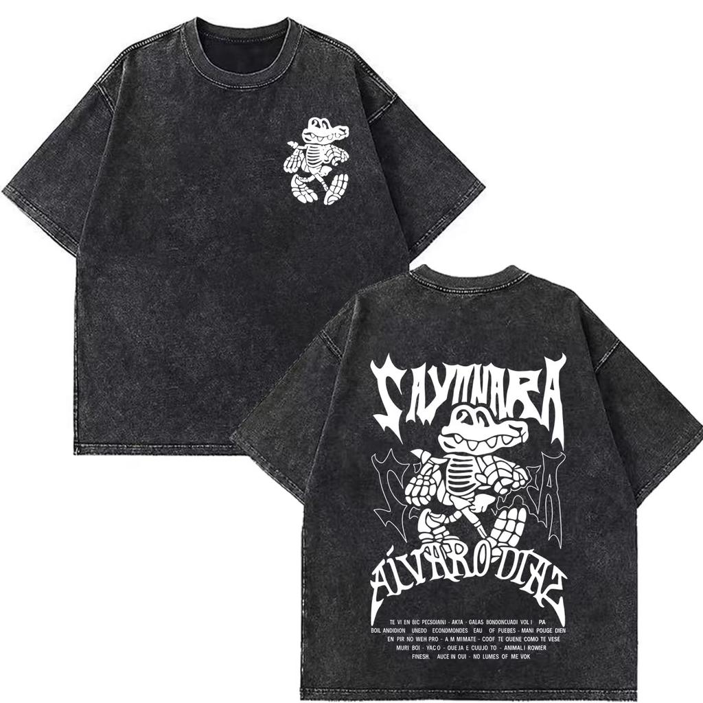 Alvaro Diaz Omakase Album 2026 Tour Merch Vintage Washed TShirt Men Women Loose Casual T-shirt Lightweight Breathable and Comfortable Clothes