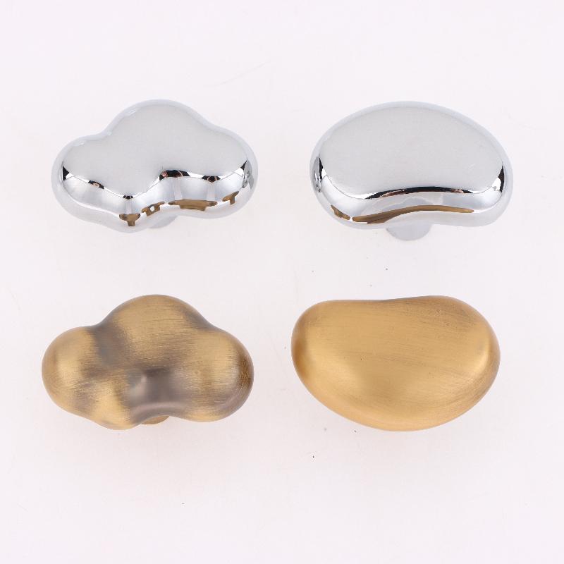 Single Hole Drawer Pull 1 Set Bright Silver Handle Cabinet Small Wardrobe Door Sleek Design for Contemporary Home Use