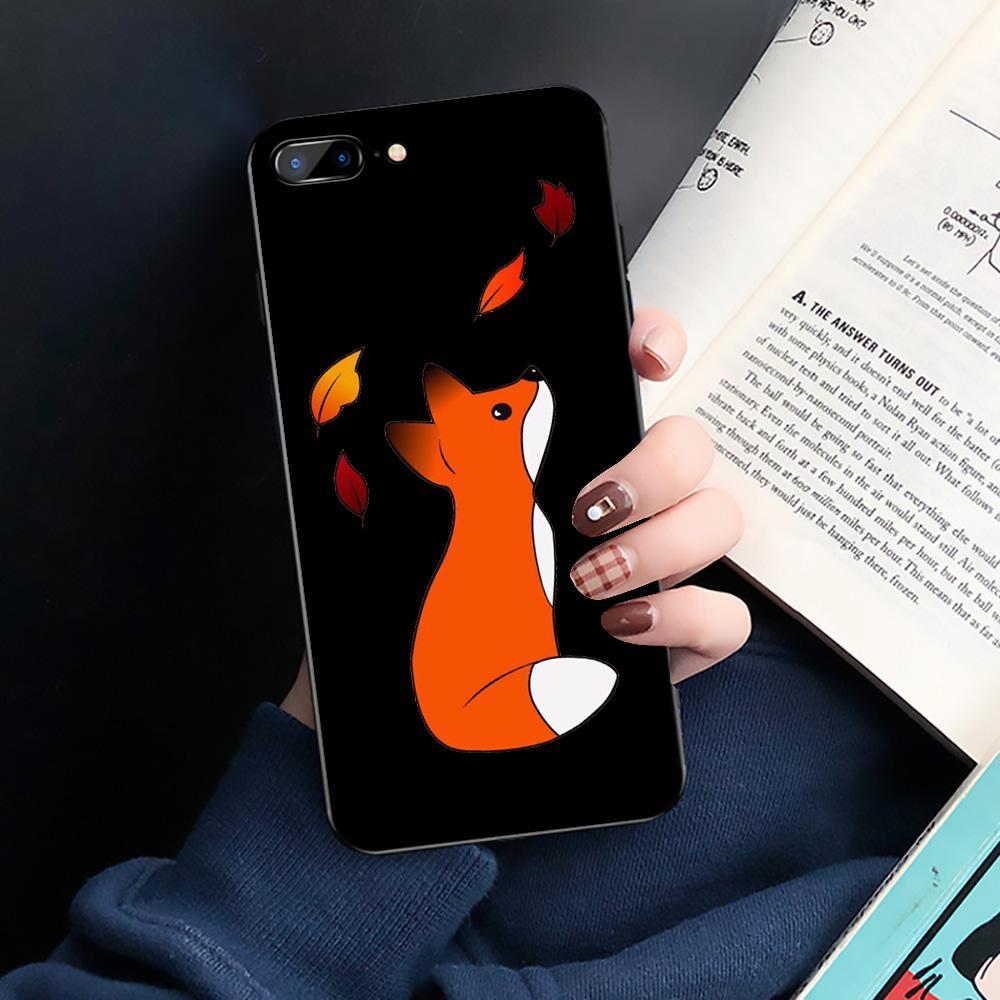 GX110 Kawaii Cute Fox Silikon Soft Case für iPhone 13 12 Mini 11 Pro XS Max XR X 8 7 6 6S Plus 5 5S SE 2020