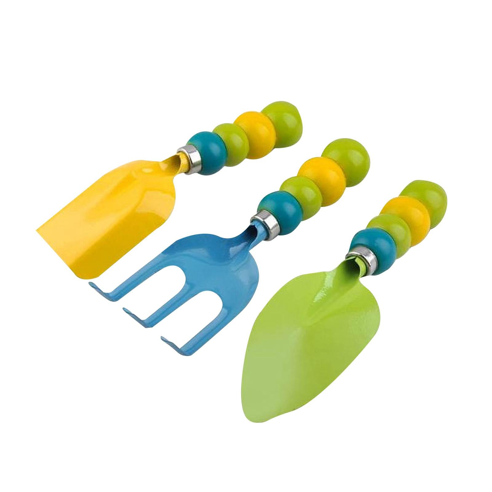 

Детский набор садовых инструментов, пляжный инструмент для игры с песком, посадка рыхлой почвы, милая ручка, безопасный подарок на день рождения, унисекс, подходит для малышей, мальчиков и девочек One Size зелёный