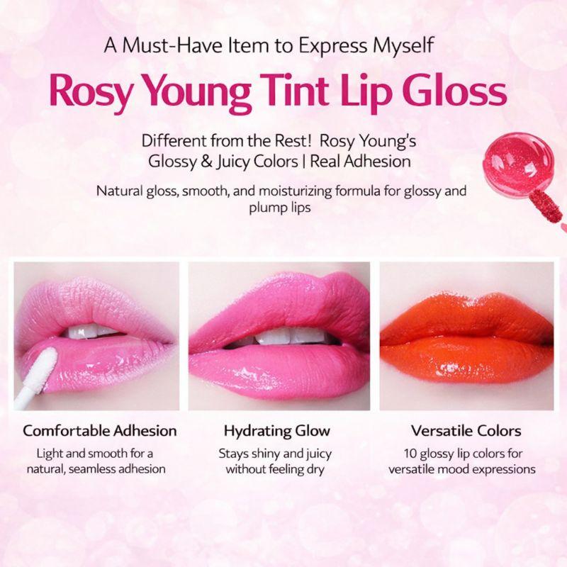 Locean Tint Lip Gloss Hydrating Plumping Shine Lip Tint Gloss K-Beauty (7 Colors)