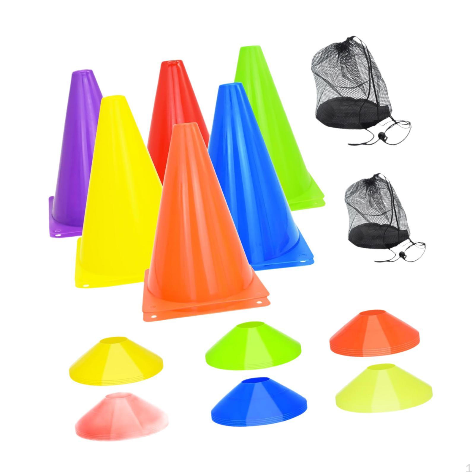 

Конусы для футбольных тренировок Спортивный футбол с сумкой для хранения Тренировка 44 pieces