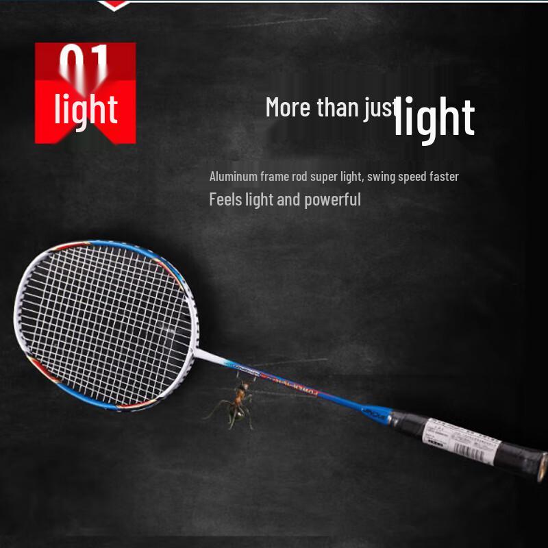 Double Fish Carbon Badminton Racket Pair for Training