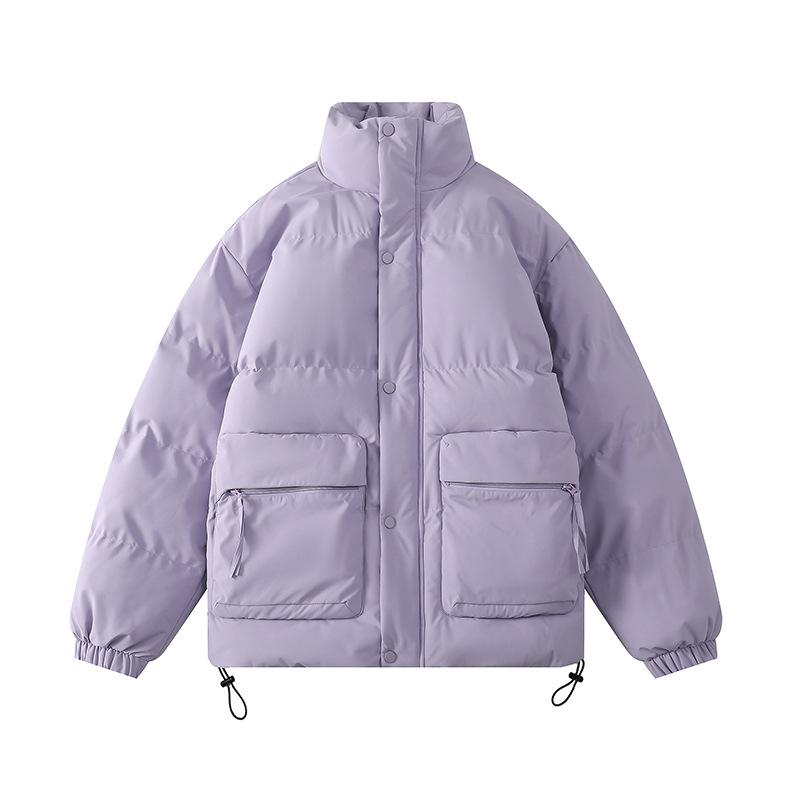 Winter New Style Stand-up Collar Thickened Warm Couple Cotton Coats Men's and Women's Coats Trendy Brand Loose Casual Bread Cotton Coats