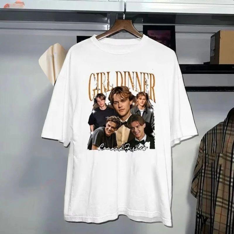 Vintage Conrad Fisher Večeřový Vějíř Tričko Tým Conrad Léto, kdy jsem zkrásněla Retro Romantický Top Grafická Trička Unisex