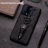 Luxury Dragon Head Pattern Cowhide Leather Case for iQOO Z5X - High-End Protective Cover