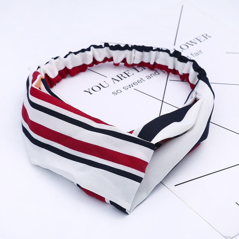 Fashion Bohemian Headband Print Hairbands For Women Girls Vintage Cross Knot Turban Bandanas Headwear Hair Accessories