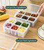 Refrigerator Food Drain Fresh-keeping Box Ginger Garlic Onion Pepper Storage Box Fruit Vegetable Drain Basket Kitchen Organizer