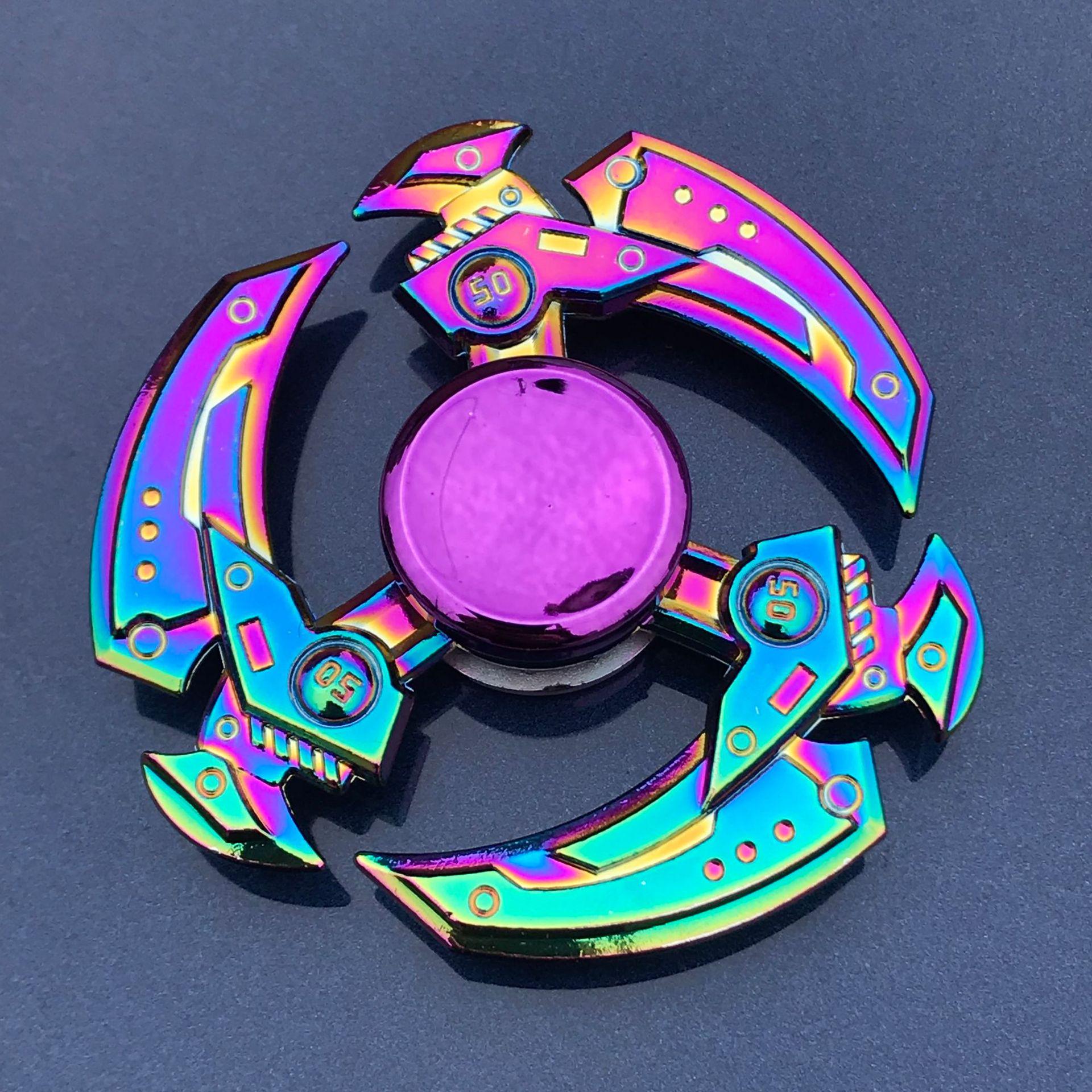 

Металевий Веселковий Fidget Spinner EDC Ручний Спінер Іграшка проти Тривоги для Спінерів Концентрація Зняття Стресу СДУГ Пальцевий Спінер Дитячі Іграшки