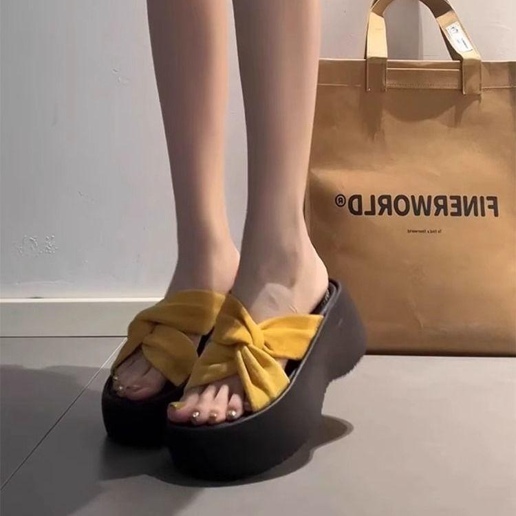 2025 Summer New Flat Bottom Half Tray Versatile Internet Celebrity Soft Bottom Slippers Spring and Summer Wear Women's Bag Head Drag